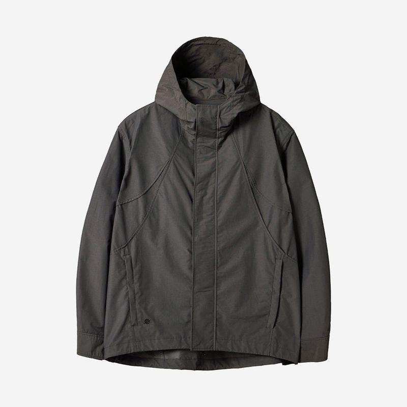 Nylon RIB Flash Line Jacket - GREY