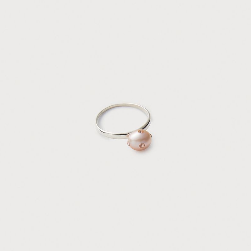 PEARLSONATE（パーソネイト）の「ポルカドッツリング　ピーチ（アクセサリー）」