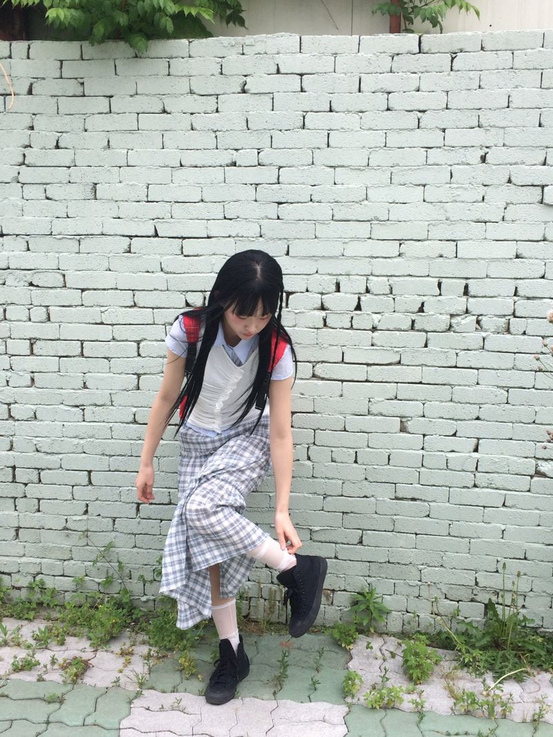 vintage two-tone backpack