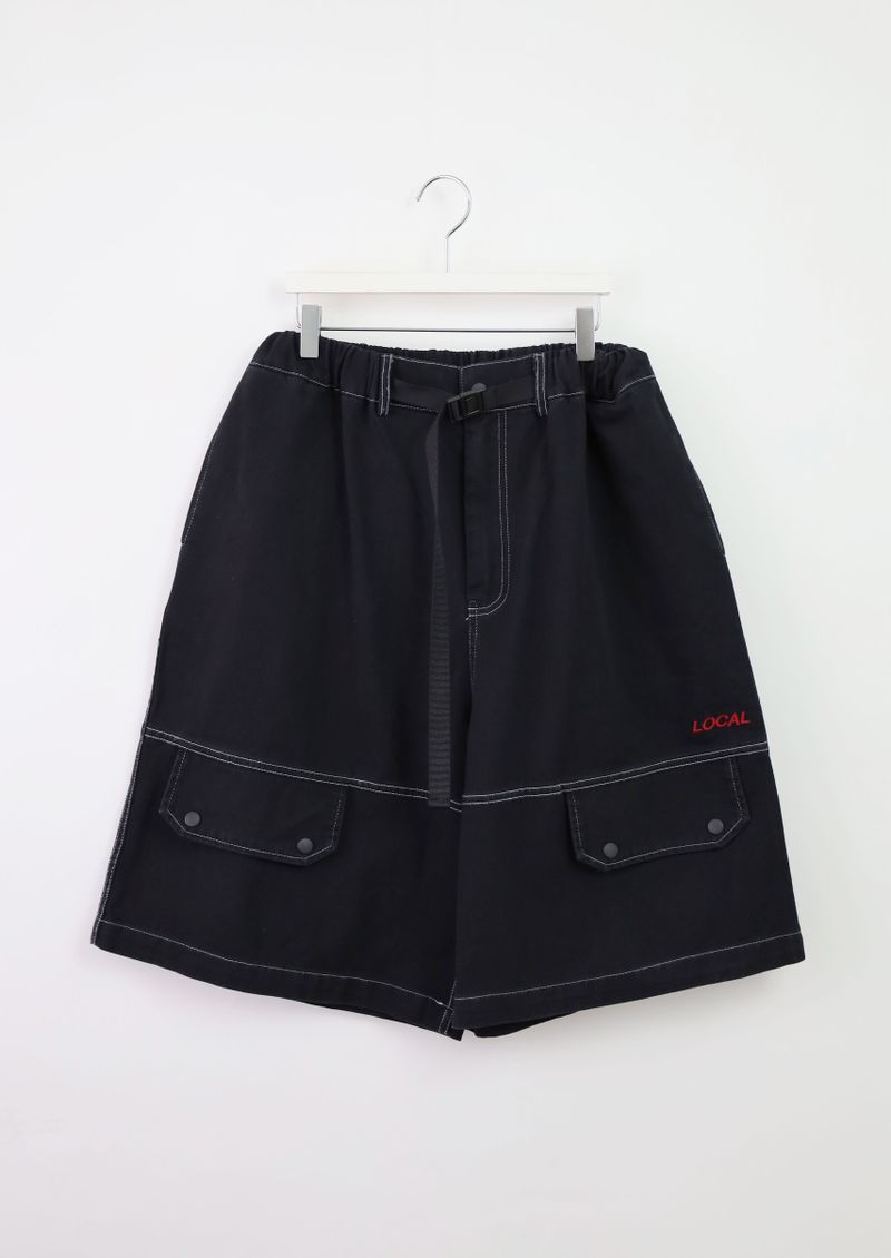 (UNISEX)Belt-Free Bermuda Pants