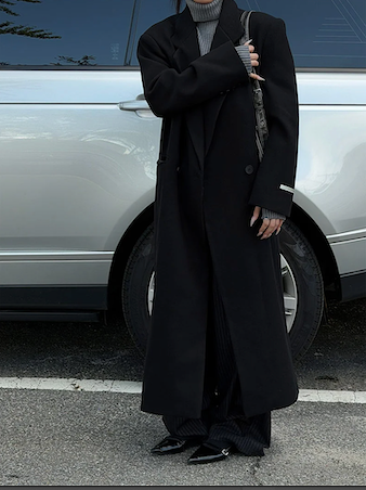 [Unisex] Max double long coat(2color)