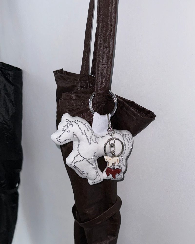 [MADE] ツインクル クッションキーリング- ホース