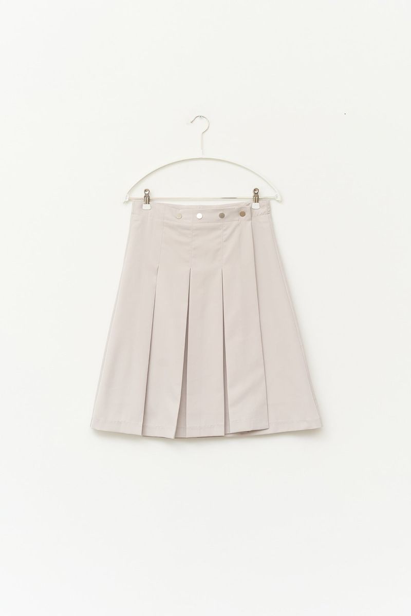 (W) Age Snap Pleats Skirt