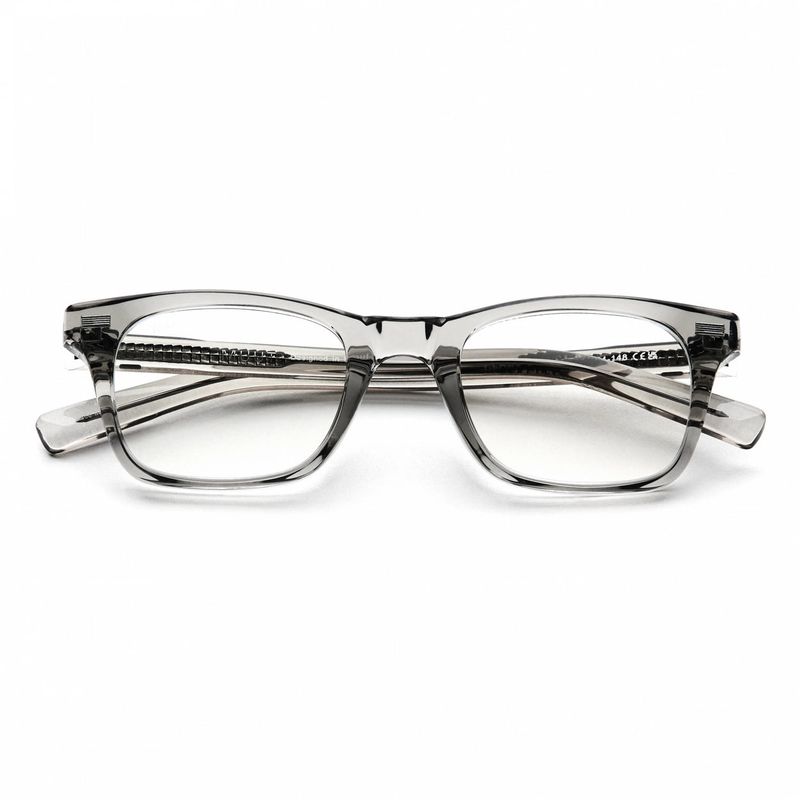 Horn-Trimmed Transparent Glasses Y.LAB 03 C15