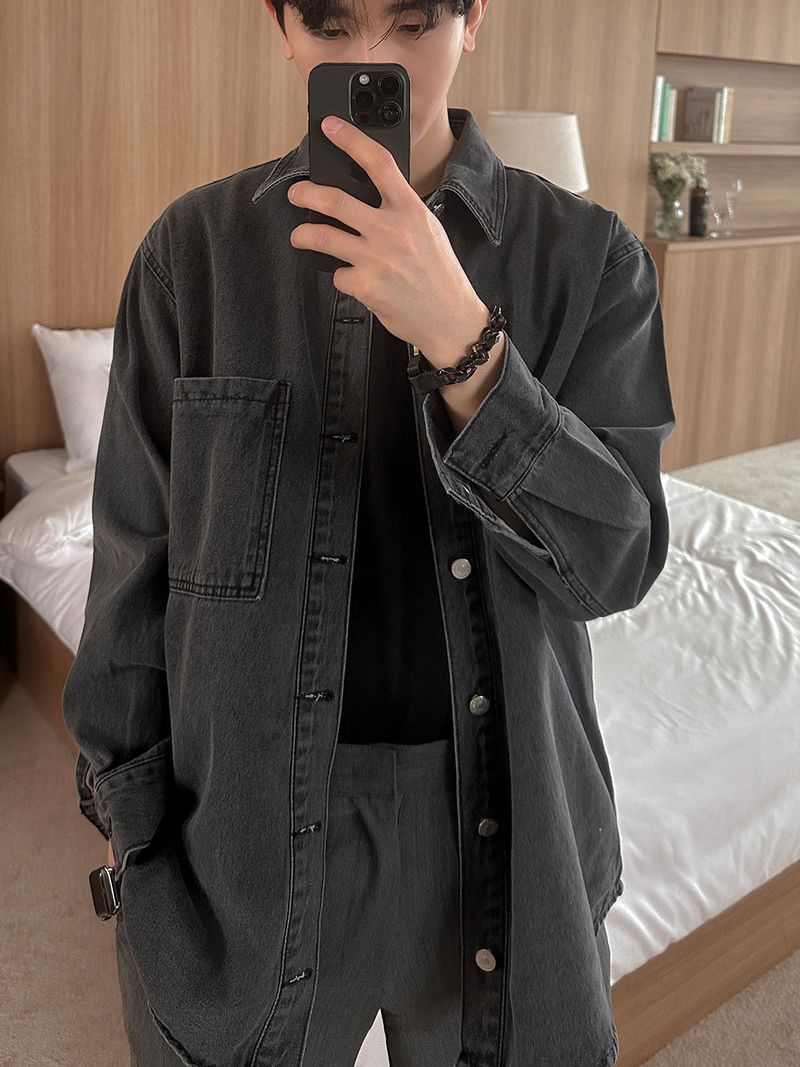 ASCLO（エジュクロ）の「ASCLO Washing Black Denim Jacket（Jackets/Outerwear）」