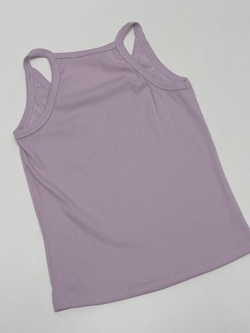 Ribbed sleeveless top