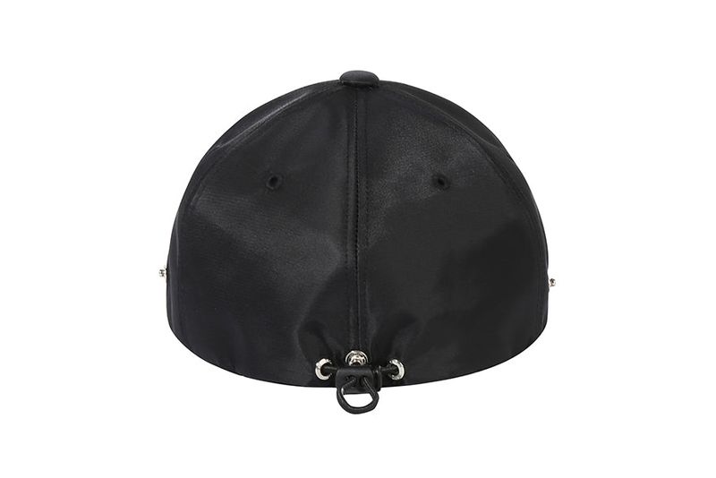 EARFLAP BUTTON BALL CAP_BLACK