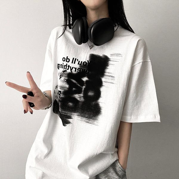 hijjoo（ハイチュー）の「Hepoon Oversized-Fit Short Sleeve T-Shirt（Tops）」