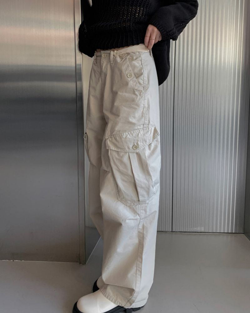 Snap big cargo pants