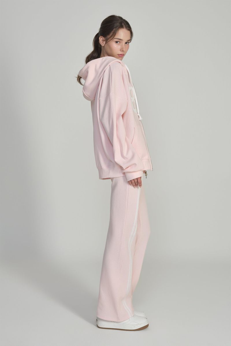 87 Waffle Track Pants, Pink