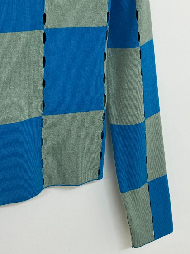 CHECK HOLE KNIT