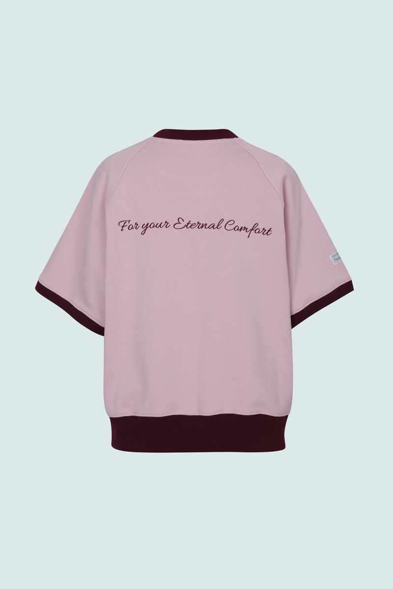 COMFORT REGLAN SHORT SWEATSHIRTS (PINK)