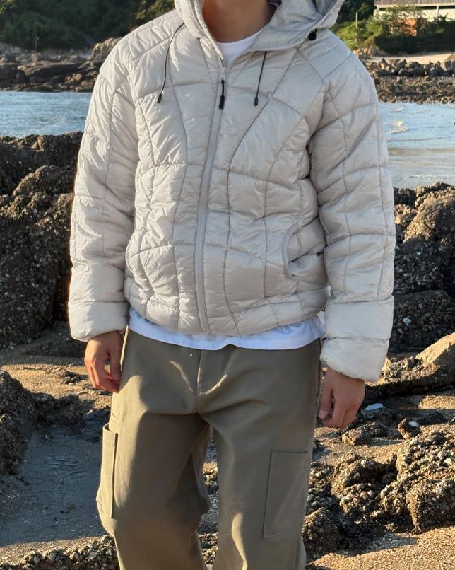 Wave Quilting Hood Lightweight Padding