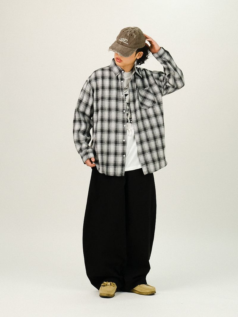 DE Back Point Wide Balloon Pants