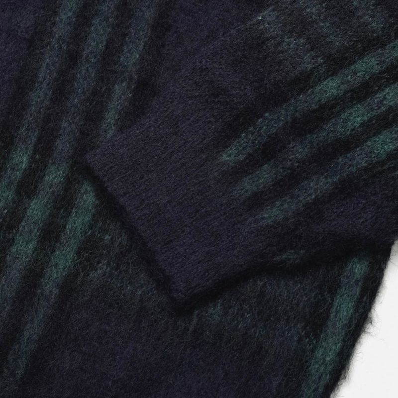maranda check loosefit knit