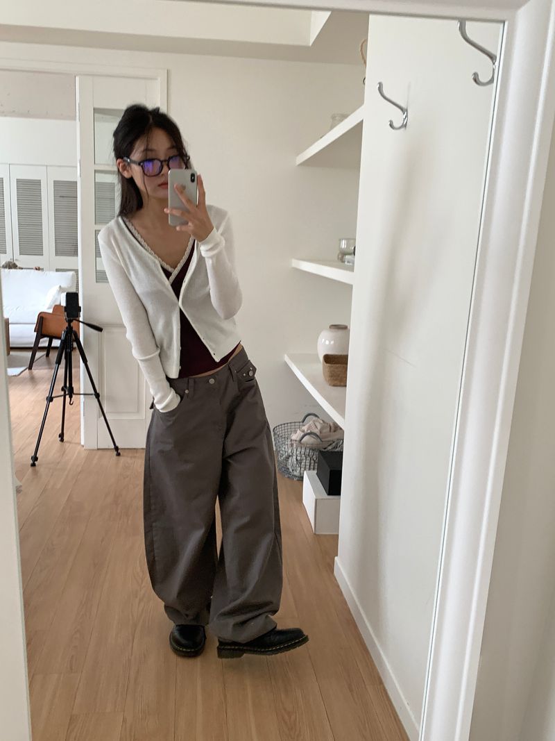 WOOL V-NECK CARDIGAN (5C)