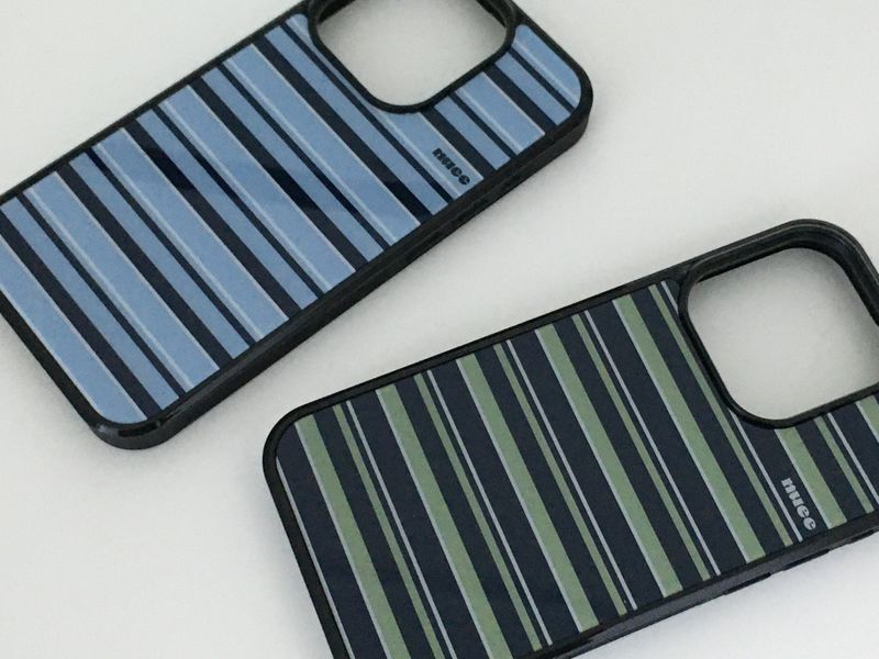 cool stripe case (sky blue)