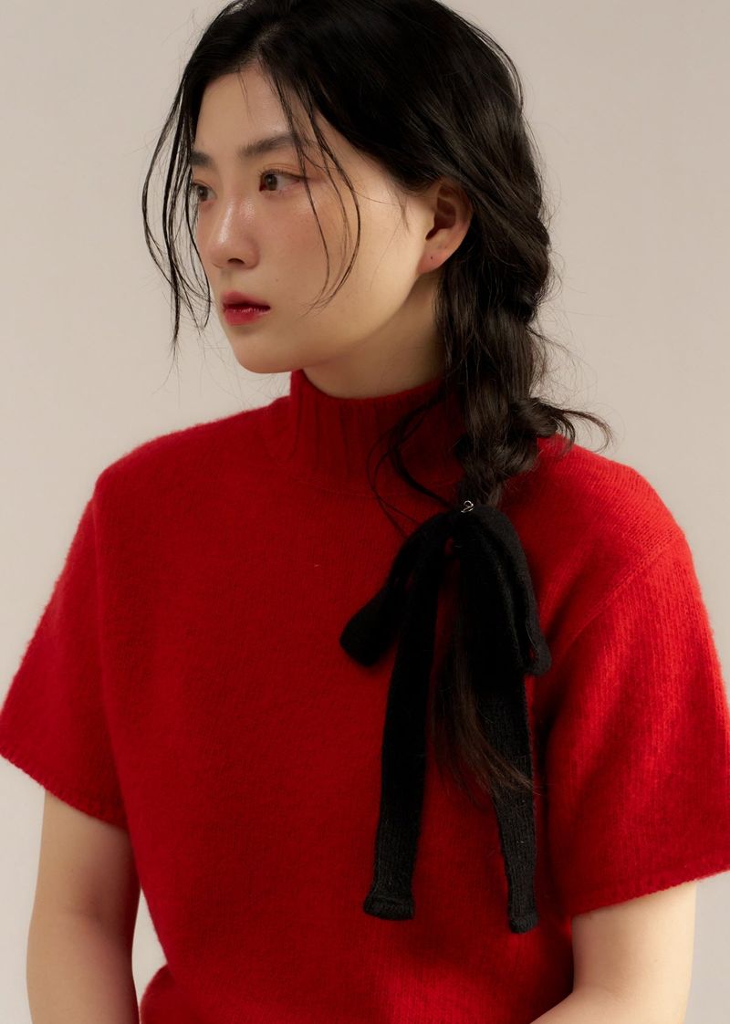 geegee（ジジ）の「ウールリボンヘアストラップ（ヘアアクセサリー）」