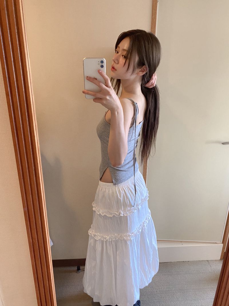 FRILL PUFF SKIRT