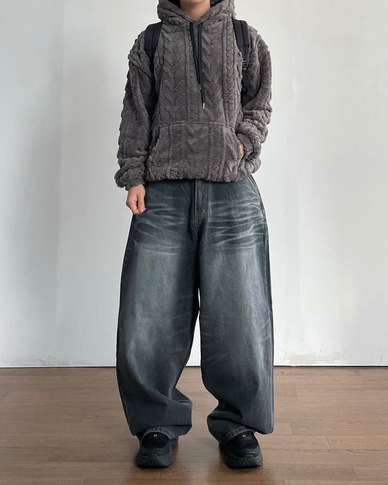 Cable Fleece Hoodie