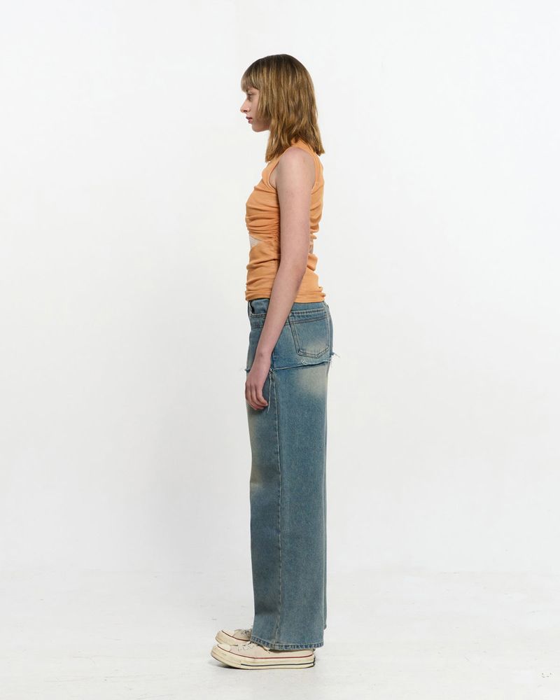 Layered Sleeveless _ ORANGE