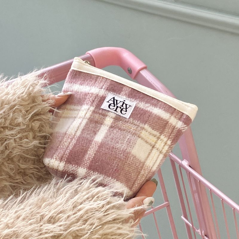 classic pouch_check pink