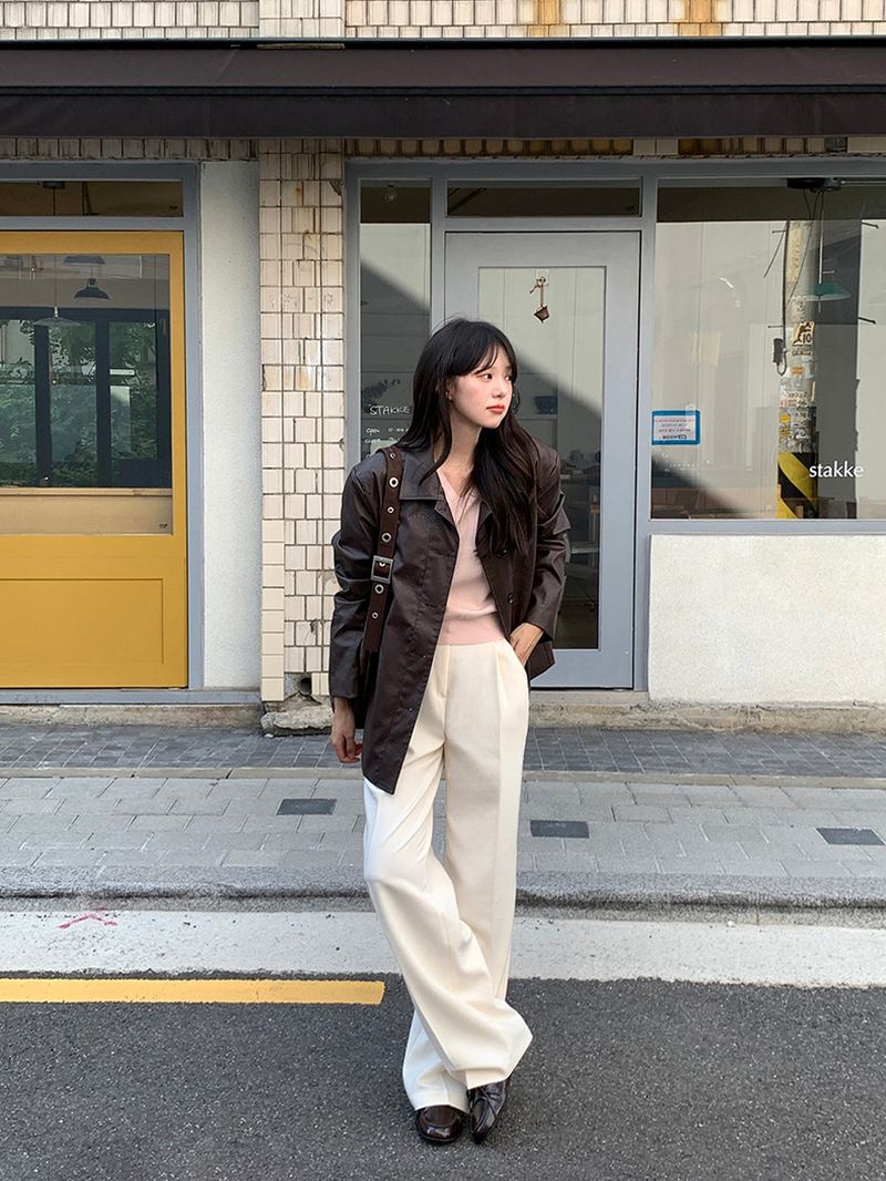 [MADE] Blending leather jacket