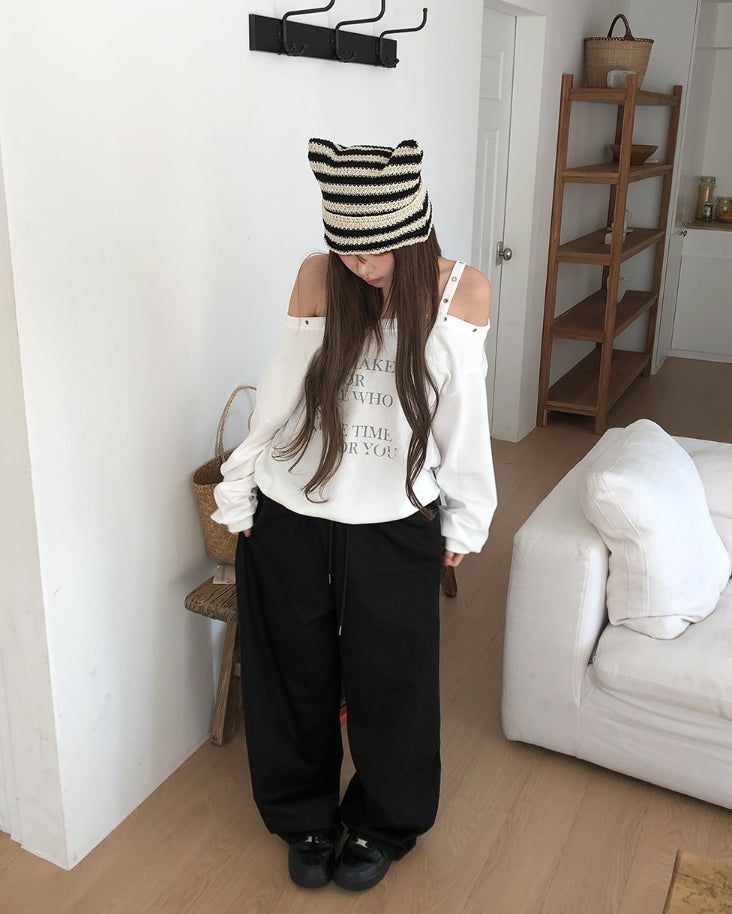 Cat Ear Summer Knitted Beanie