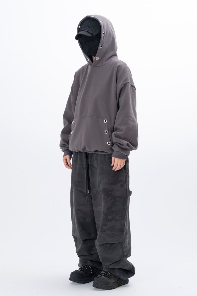 Maaad Eyelet Fleece Hoodie