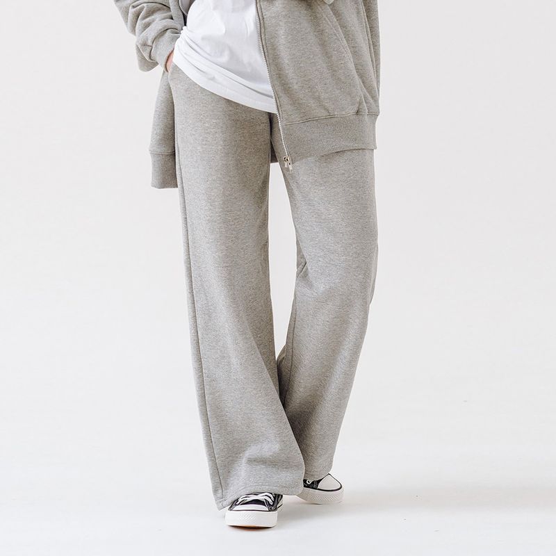 PLAIN WIDE PANTS