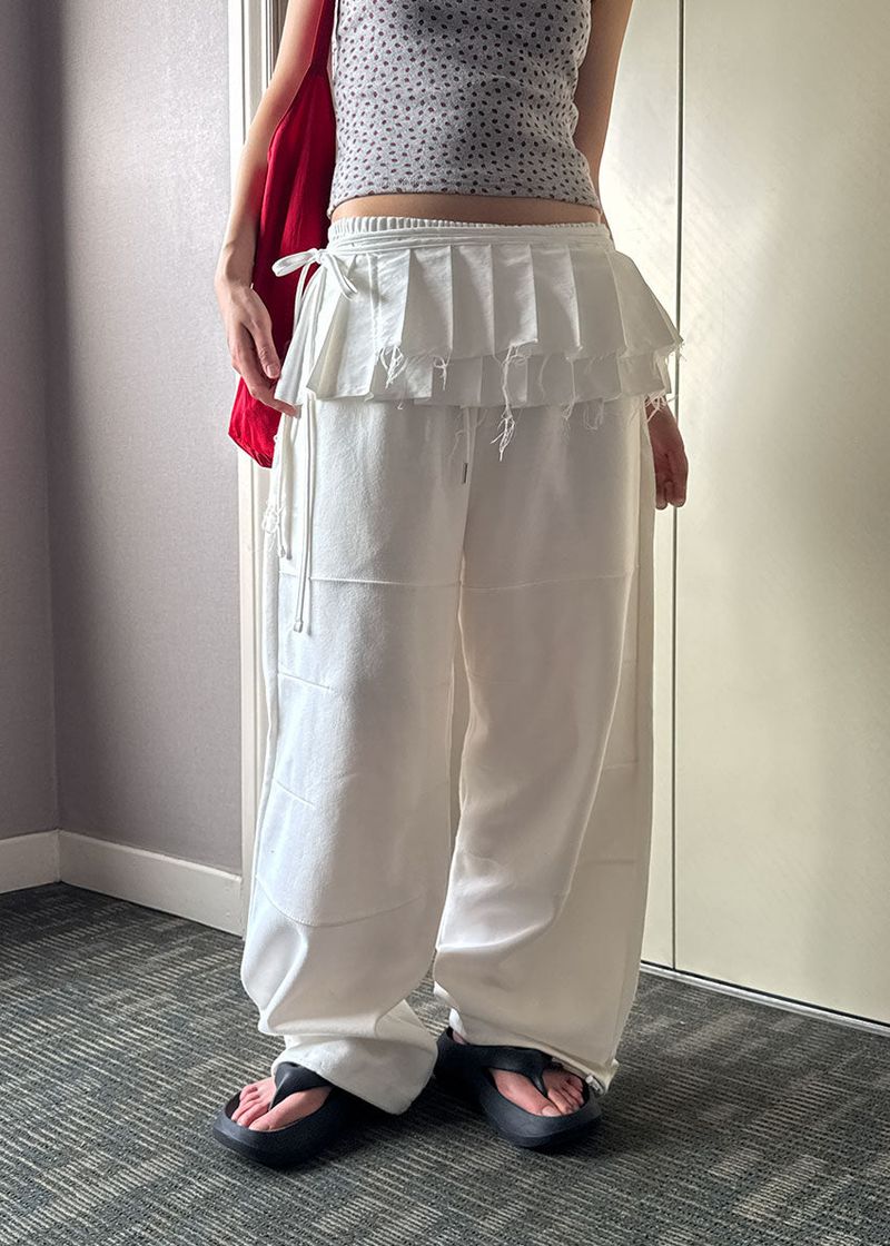 PLEATS SKIRT BELT