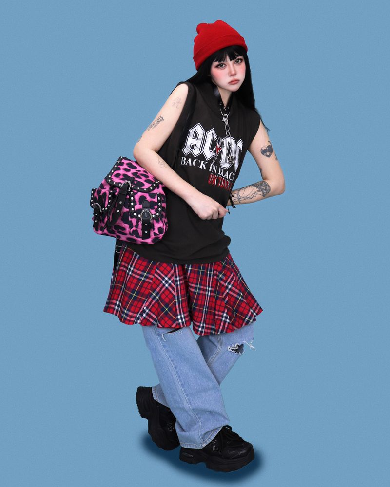 pinky leopard gyaru-! backpack