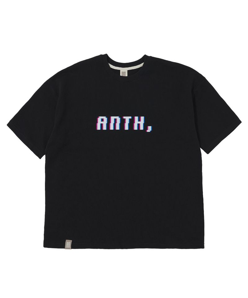 A NOTHING（アナッシング）の「ピクセルピン二ット1/2ボックスtシャツ（トップス）」