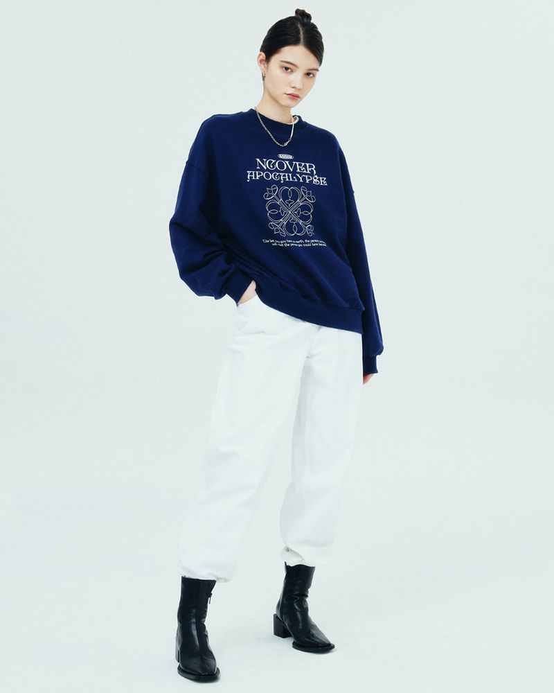APOCALYPSE CLOVER SWEATSHIRT-NAVY