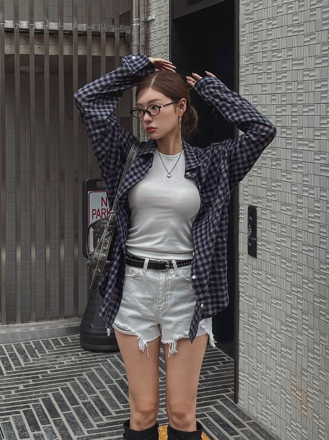Dear Damage Denim Shorts