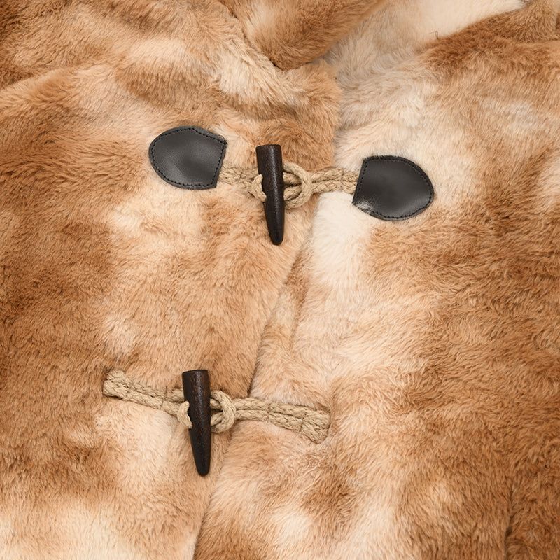 TOGGLE POINT CROP FUR JACKET [MULTI]