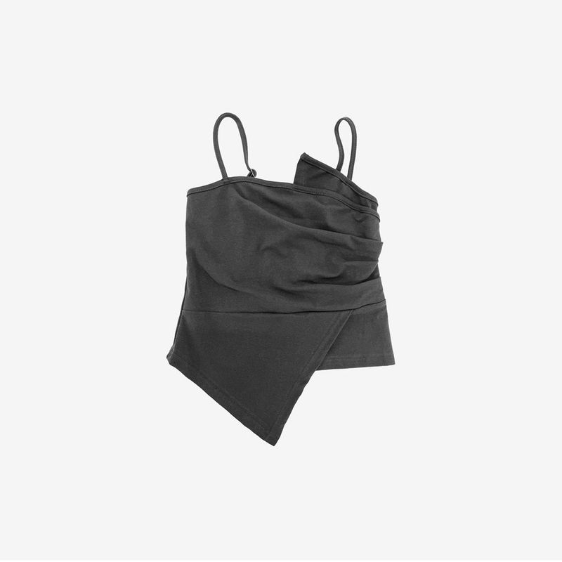 pesh string bolero + shirring sleeveless + shorts set