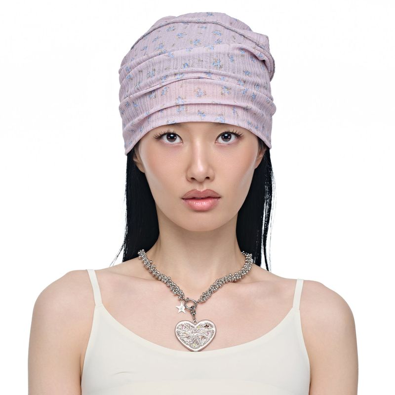 FLORAL EASY LONG BEANIE