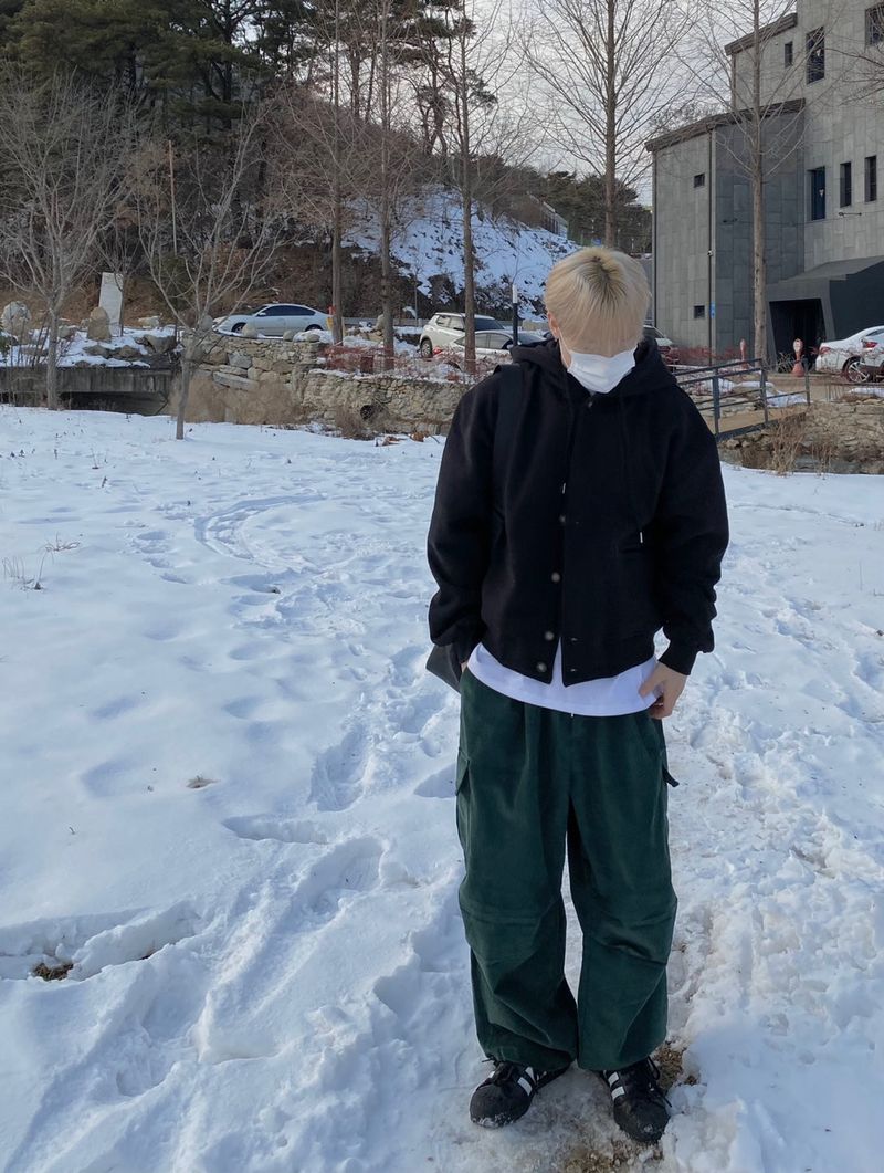 Golden String Cargo Balloon Pants 3C