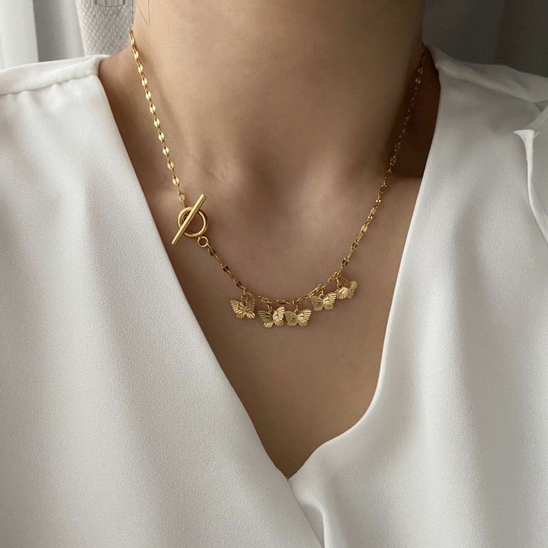 Acer rojo(アセルロジョ)の「jn Vintage Butterfly Toggle Bar Necklace(Accessories)」