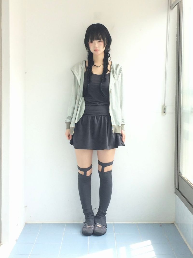 Shirring Flared Dress