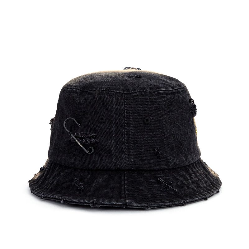 BBD Division Smile Logo Denim Bucket Hat (Black)