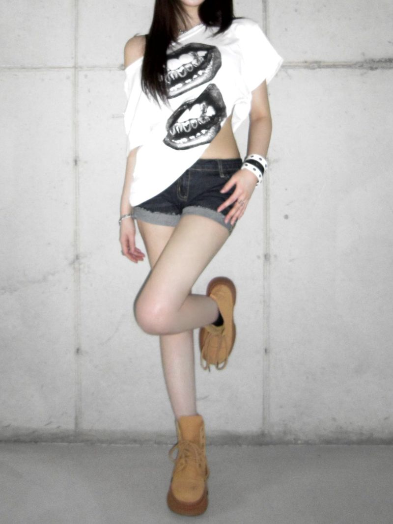 Vintage mini short denim-PT