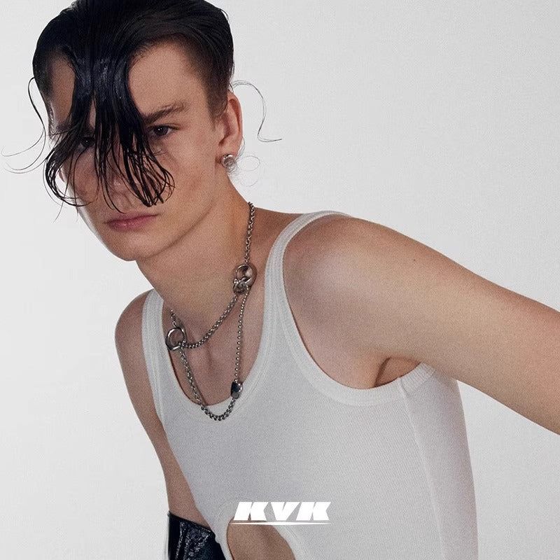 KVKファッションショー コレクションマルチウェア パネルドネックレス