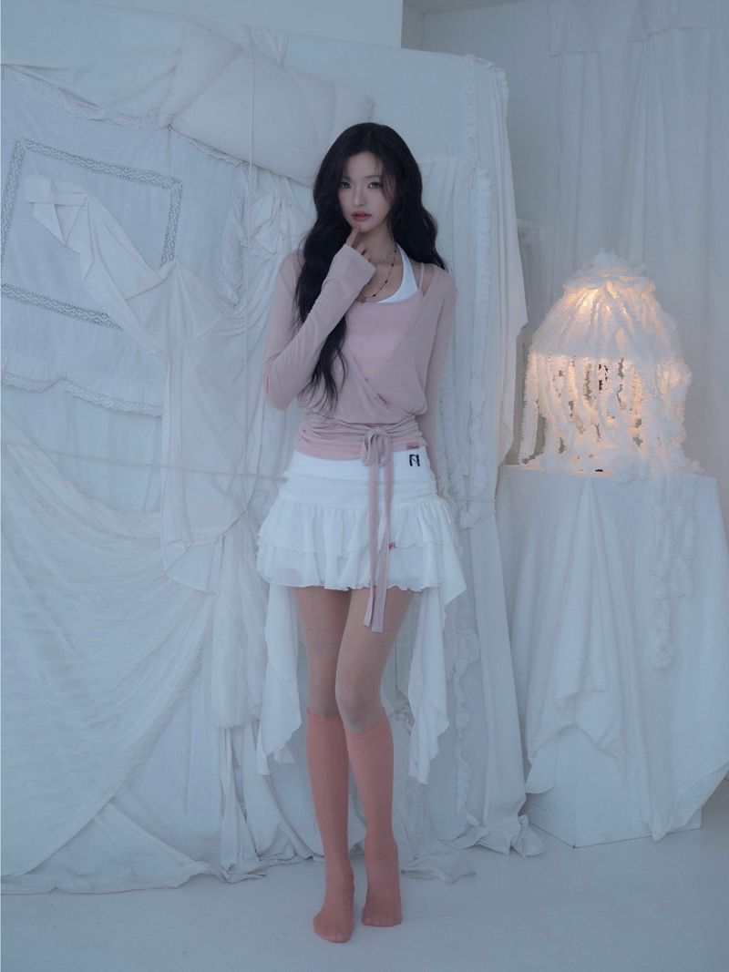 Swan Sheer Wrap Cardigan