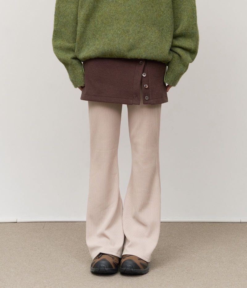 (W) Jent Button Skirt