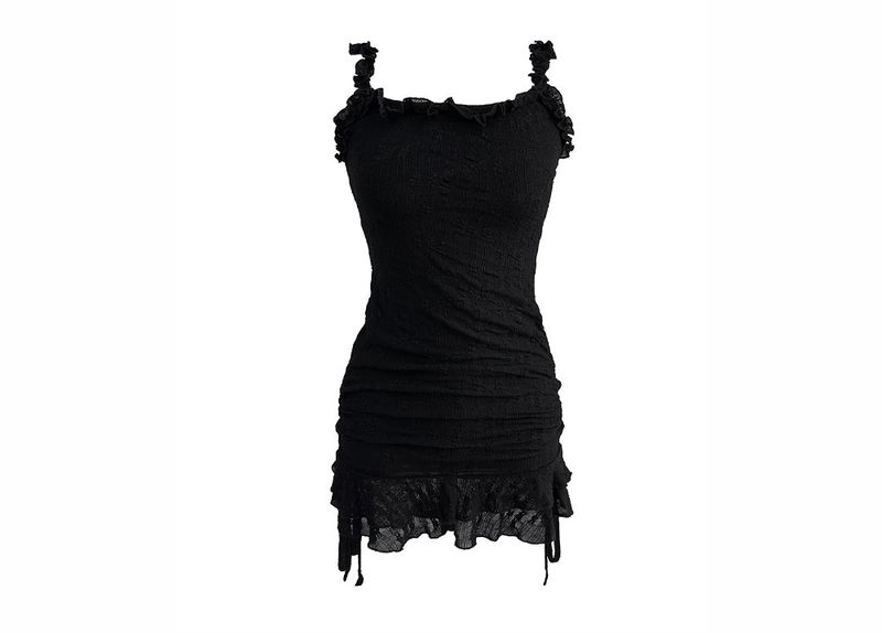 mini frill sleeveless one-piece (2color)