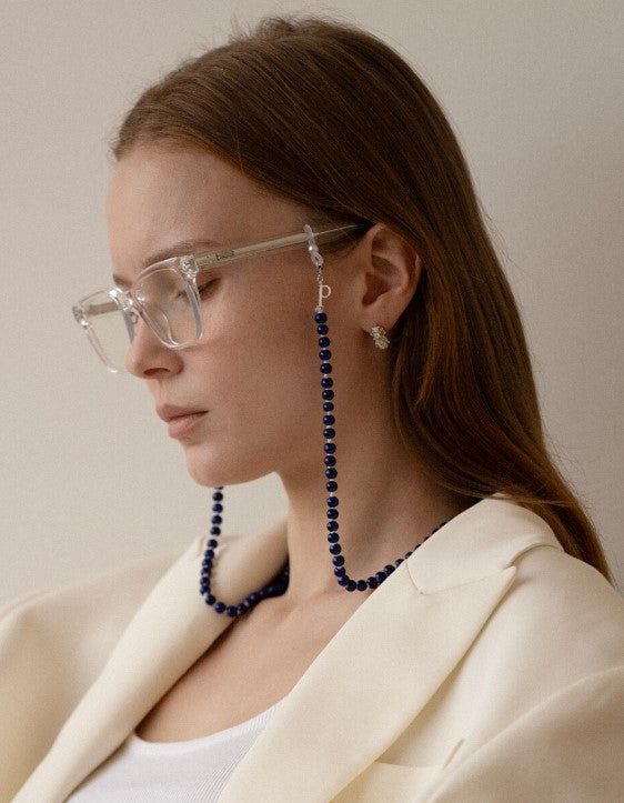 Blue Pebble Glasses String