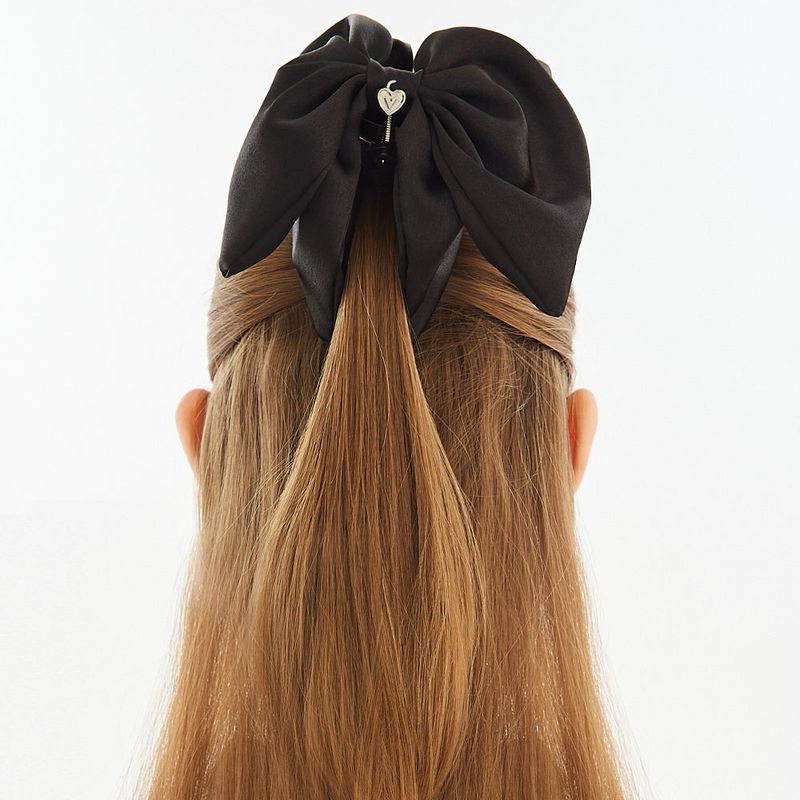 VVV（ブイブイブイ）の「ビッグリボンサテンヘアトングピン（ヘアアクセサリー）」