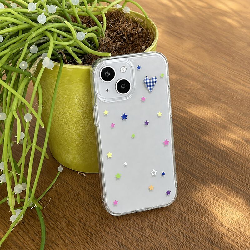 heart star gel hard case